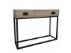 Console Moderno Compacto de Madeira com Tomada