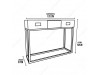 Console Moderno Compacto de Madeira com Tomada